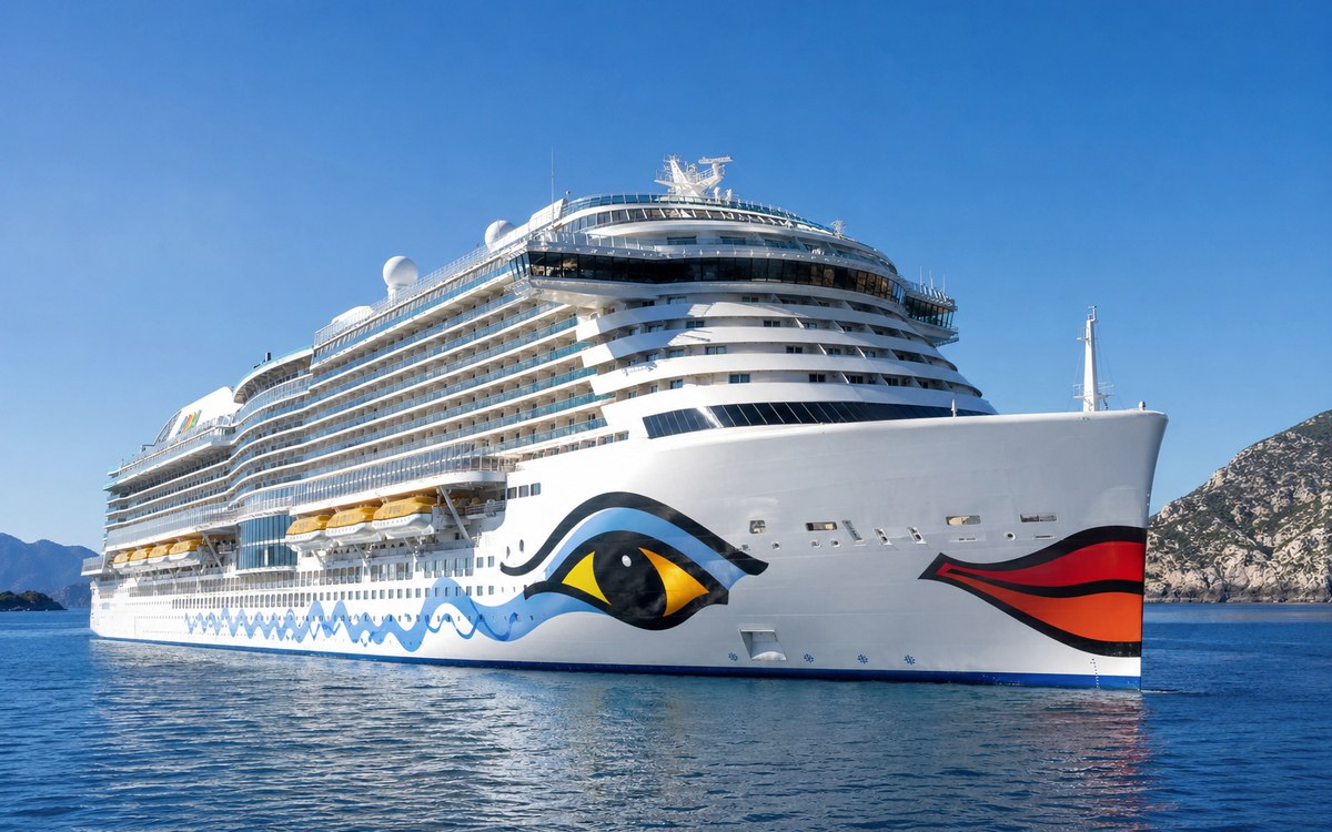 Kreuzfahrtschiff auf ruhigem Meer als Symbolbild für Kanaren Kreuzfahrten