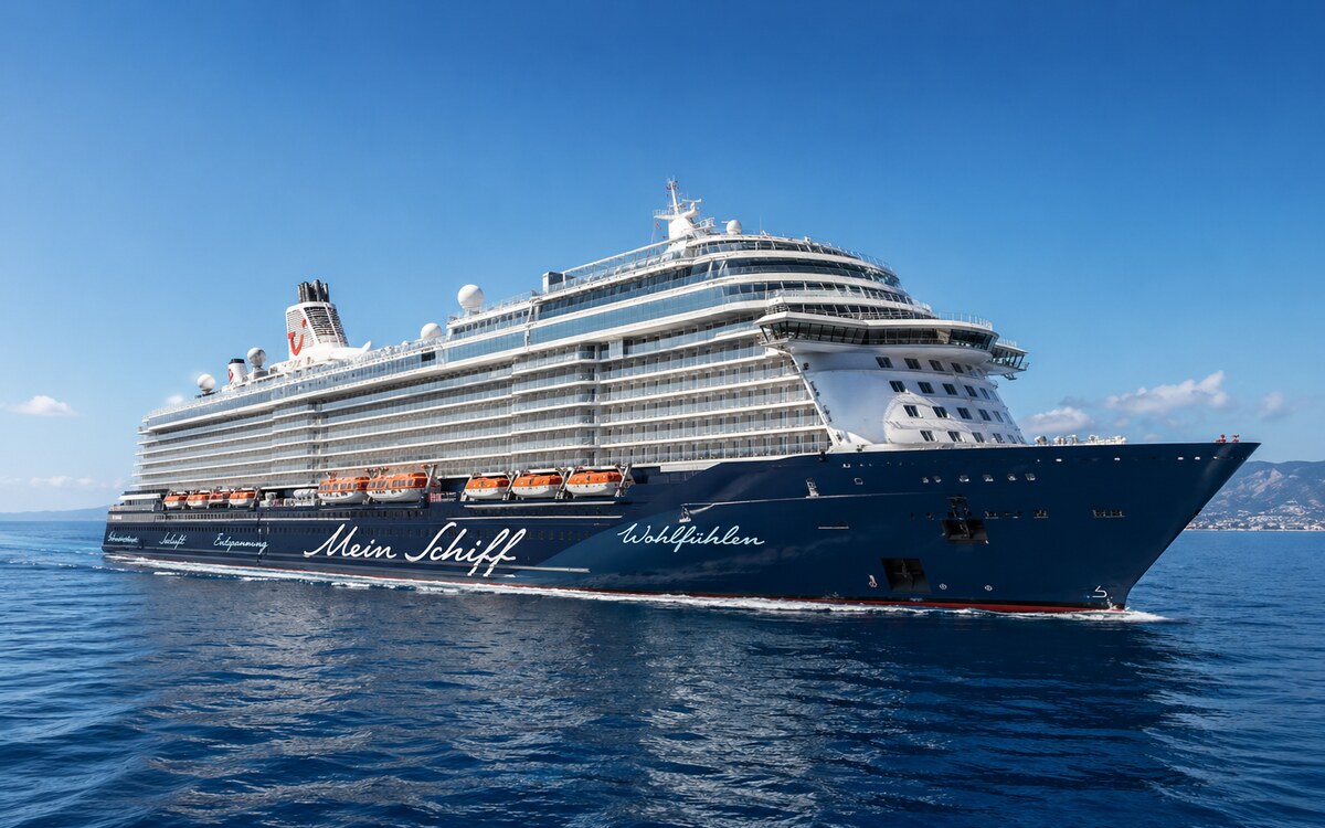 Mein Schiff Kreuzfahrtschiff als Symbolbild für Mein Schiff Kreuzfahrten