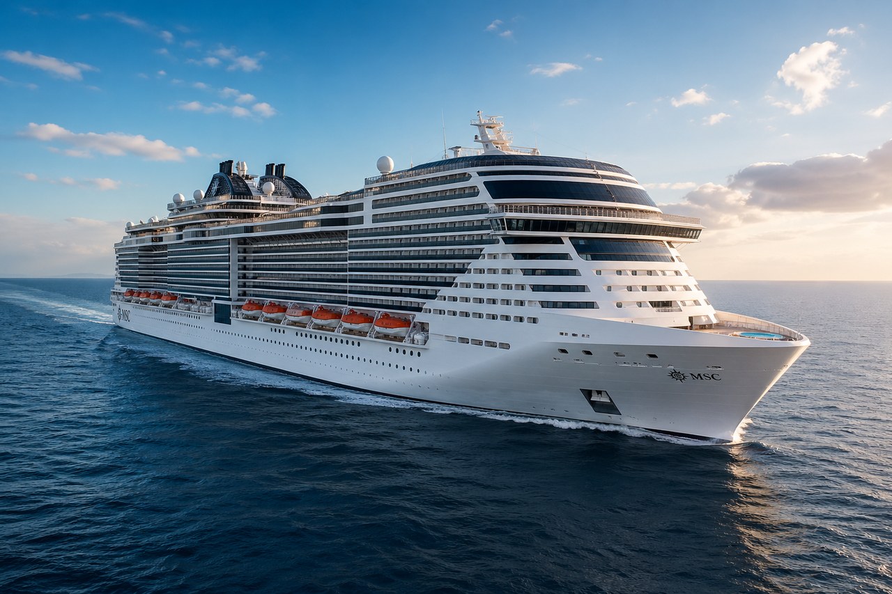 MSC Kreuzfahrtschiff als Symbolbild für MSC Kreuzfahrten