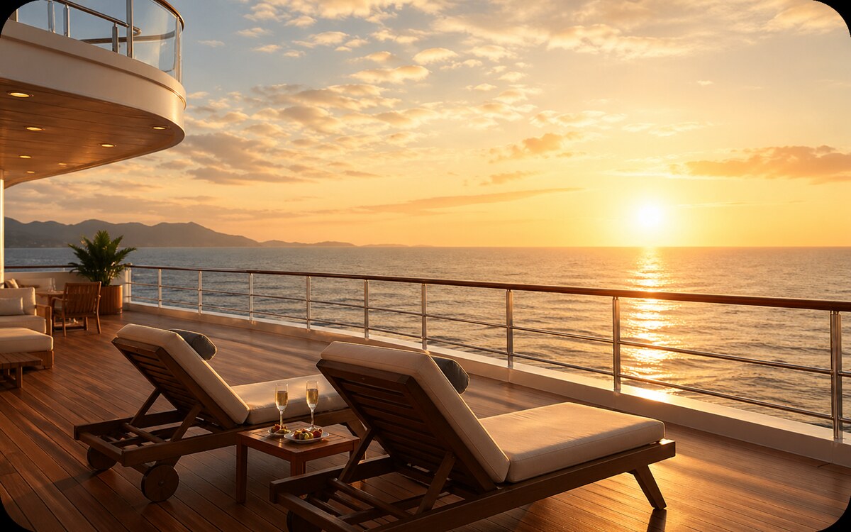 Kreuzfahrtschiffdeck als Symbolbild für Kreuzfahrt Restplätze